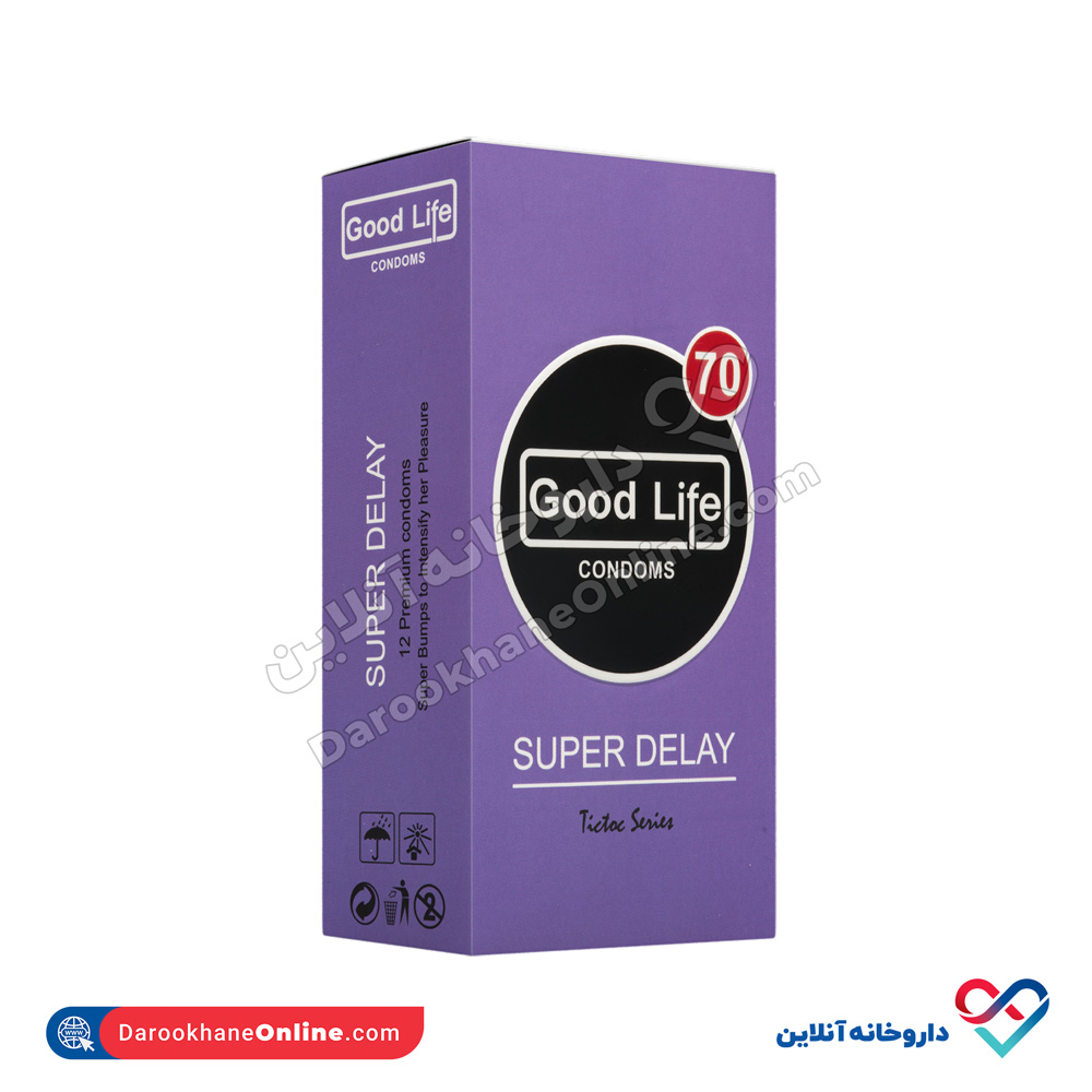 تصویر کاندوم گودلایف مدل Super Delay خاردار 12 عددی